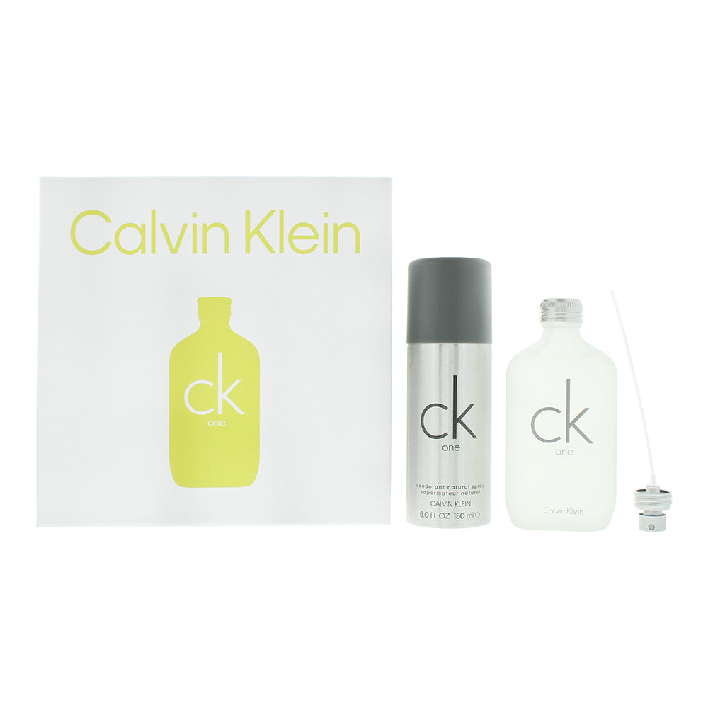 Calvin Klein Ck One 2 Piece Gift Set: Eau de Toilette 100ml - Deodorant Spray 150ml Calvin Klein