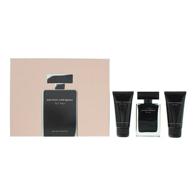 Narciso Rodriguez For Her 3 Piece Gift Set: Eau de Toilette 50ml - Body Lotion 50ml - Shower Gel 50ml Narciso Rodriguez