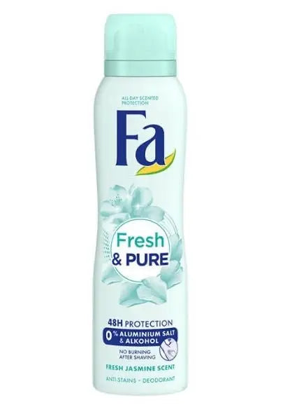 Fa Fresh & Pure Deodorant Spray 150ml - Long-lasting Freshness — The ...