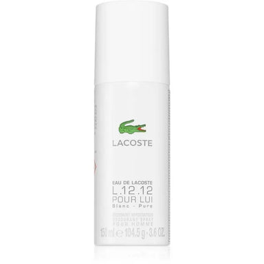 Lacoste Eau de Lacoste L.12.12 Blanc Deodorant Spray 150ml NO INGREDIENTS - The Beauty Store