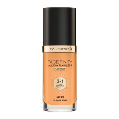 Max Factor Face Finity All Day Flawless 3 In 1 78 Warm Honey Foundation 30ml Max Factor