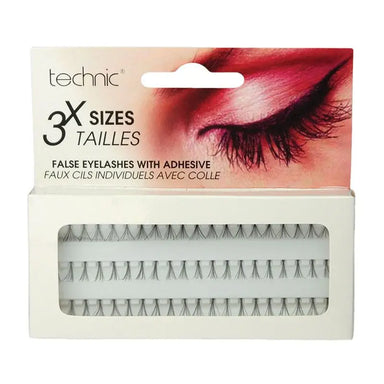 Technic Individual False Eyelashes With Adhesive 3 Sizes - The Beauty Store