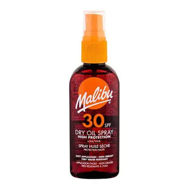 Malibu Spf 30 Dry Oil Spray High Protection Water Resistant 100ml - The Beauty Store