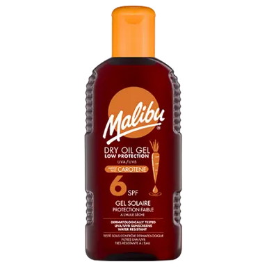 Malibu SPF 6 Dry Oil Gel Low Protection Water Resistant 200ml - The Beauty Store