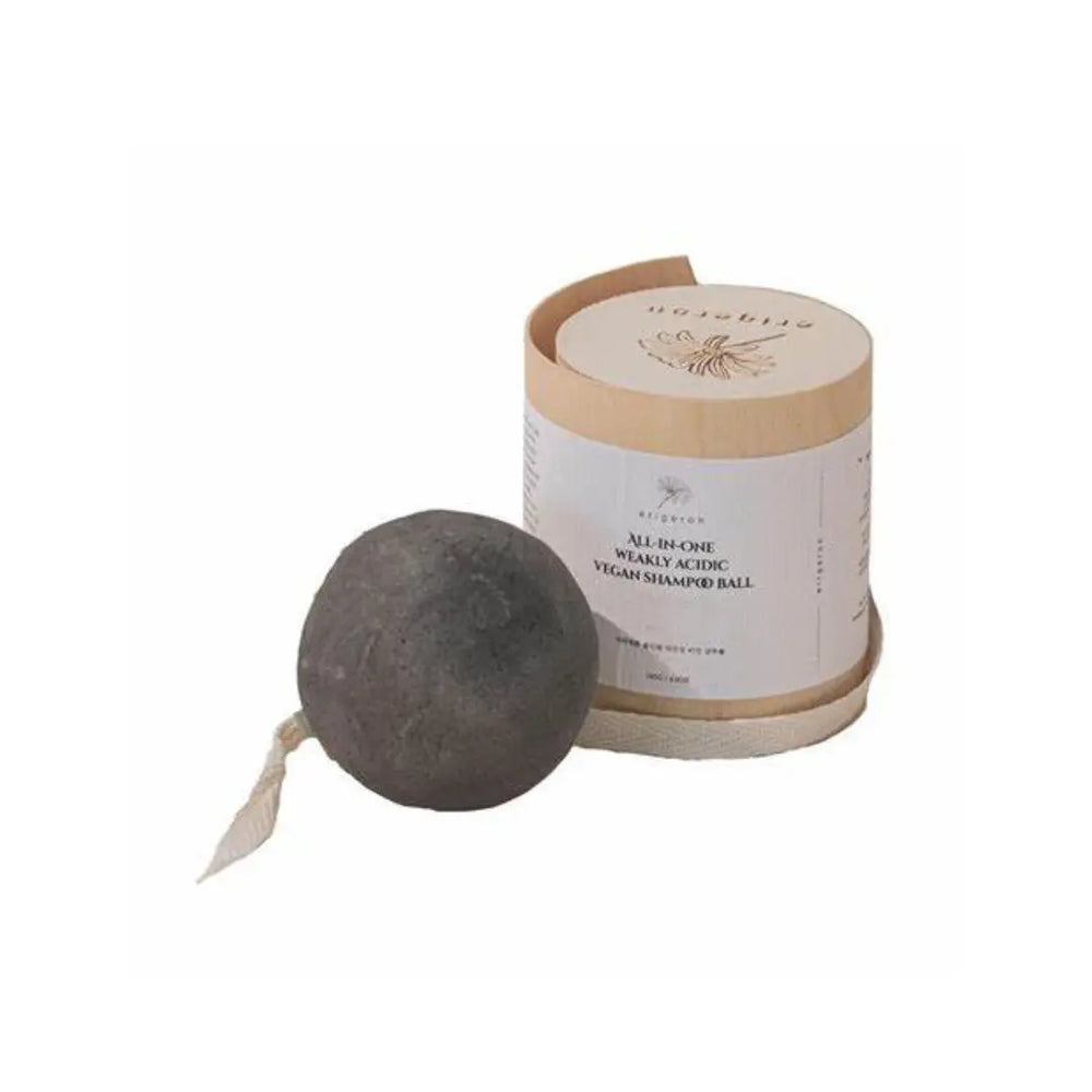 Erigeron All In One Shampoo Ball Black Charcoal 120G - The Beauty Store