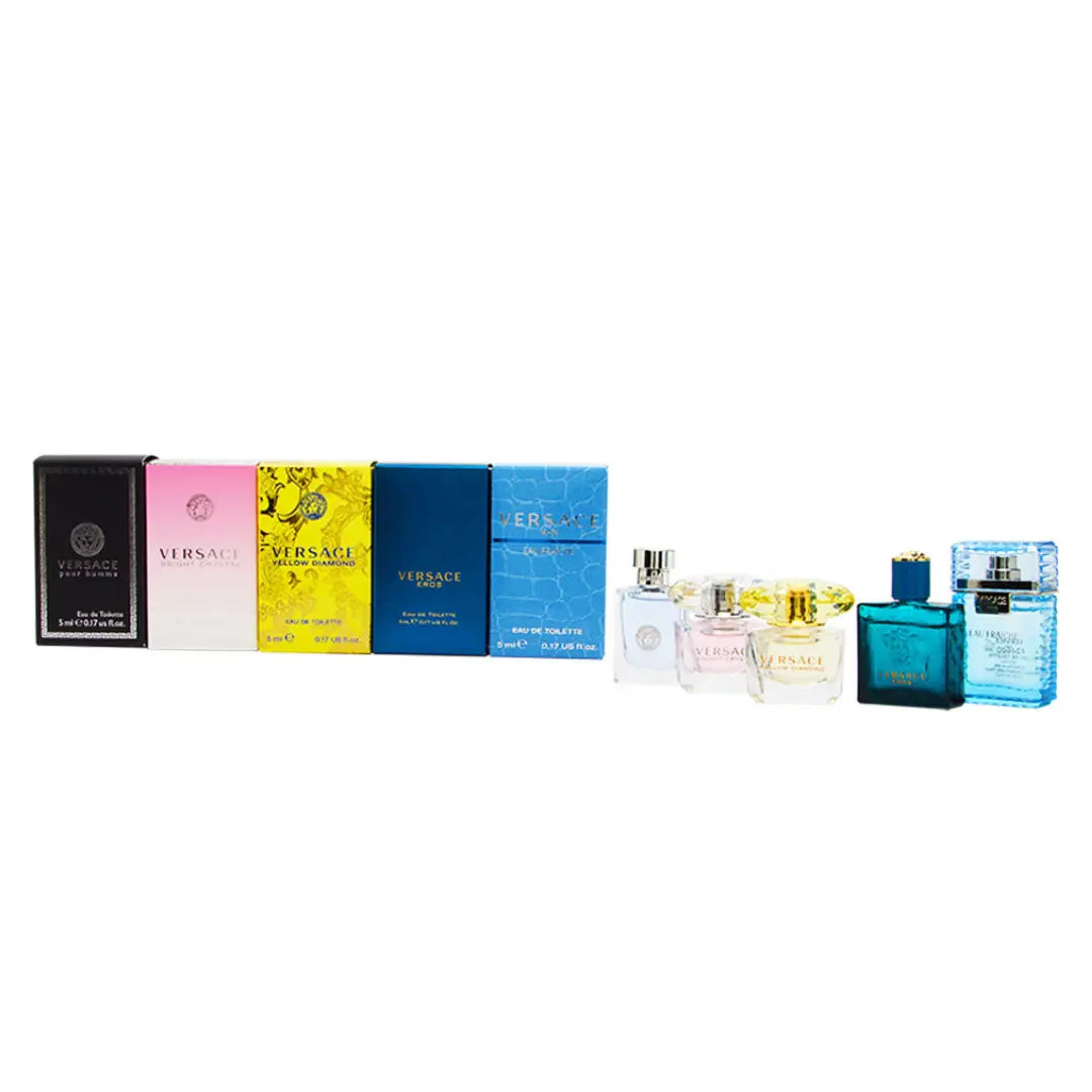 Versace Variety Miniatures Perfume Gift Set 5 Pieces — The Beauty Store
