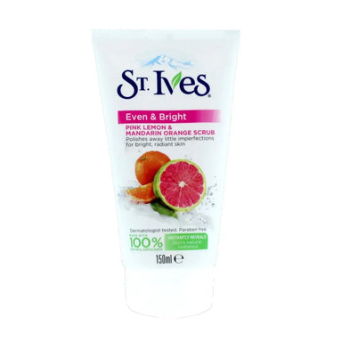 St. Ives Even & Bright Pink Lemon & Mandarin Orange Face Scrub - The Beauty Store