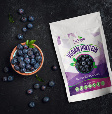 BeVego Vegan Protein Powder 900g - Blueberry Flavour - The Beauty Store