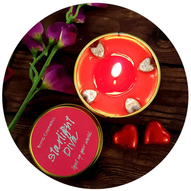 Bomb Cosmetics Starlight Diva Sandalwood & Vetiver Scented Tin Candle - The Beauty Store