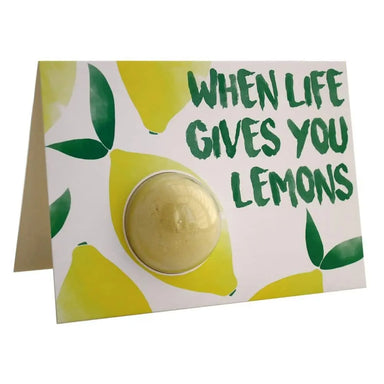 Bomb Cosmetics When Life Gives You Lemons Bath Blaster Card