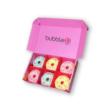 Bubble T Cosmetics Donut Bath Bomb Fizzer Gift Set (6 x 58g)