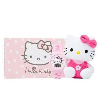 Hello Kitty Mini Plush Toy & Pink Digital Watch Age 6+ Hello Kitty