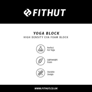 FITHUT Yoga Block EVA - Black - The Beauty Store