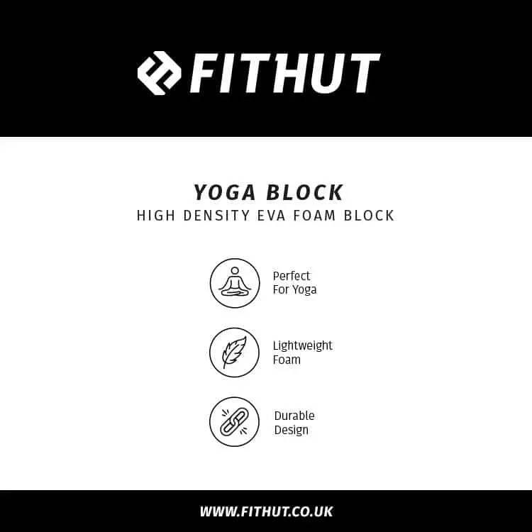 FITHUT Yoga Block EVA - Black - The Beauty Store