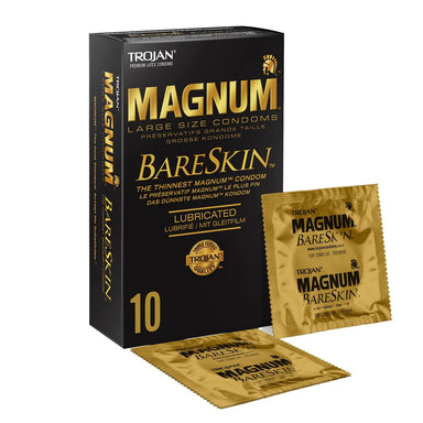 Trojan Magnum Bareskin Condoms Pack of 10 - The Beauty Store