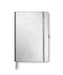 METALLIC NOTEBOOK SILVER - The Beauty Store