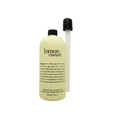 Philosophy Lemon Custard Olive Oil Body Scrub 946ml - with Pump - The Beauty Store