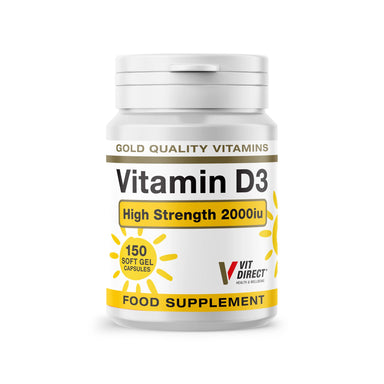 Vit Direct Vitamin D3 High Strength 150 Soft Gel Capsules - The Beauty Store