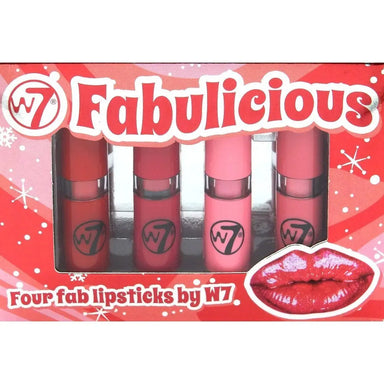 W7 Cosmetics Fabulicious 4-Piece Lipstick Set