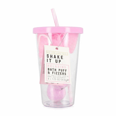 We Live Like This. Shake it Up Bath Puff & Lavender Bath Fizzers