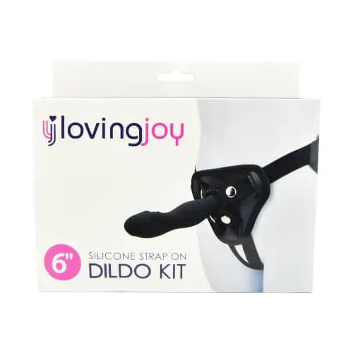 Loving Joy 6 Inch Silicone Strap On Dildo Kit - The Beauty Store