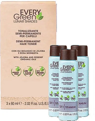 Every Green Lunar Shades Semi-Permanent Hair Toner- 3 x 60ml - The Beauty Store