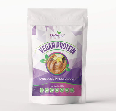 BeVego Vegan Protein Powder 900g - Vanilla Caramel Flavour - The Beauty Store