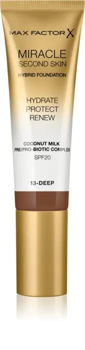 Max Factor - Miracle Second Skin Foundation - 13 Deep - The Beauty Store
