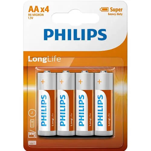 4 Pack AA Size Batteries